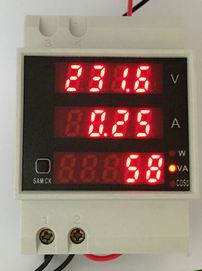 มิเตอร์AC 450V100A วัด PF/watt/power ต่อร่วมกันเพื่อวัดไฟ3phaseได้